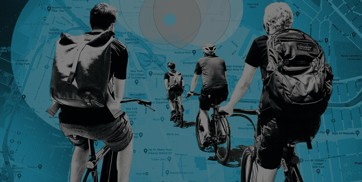 Fietsend koppel